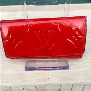 Louis Vuitton Red Vernis 4 Key Holder